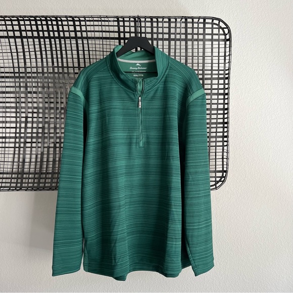 Tommy Bahama islandzone tidal wave half zip pullover - Picture 1 of 8